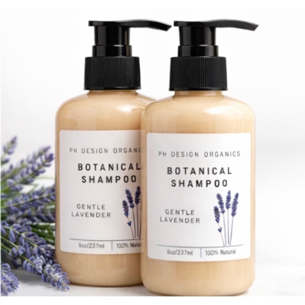 PH Design Organics Botanical‎ Shampoo Gentle Lavender Natural 8oz Pump Bottle - Picture 4 of 4